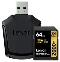 Lexar® Professional 2000x SDXC™ UHS-II cards 64 GB