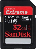 SanDisk SDHC Extreme Pro 32 GB 45MB/s