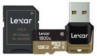 Lexar® Professional 1800x microSDXC™ UHS-II cards 128 GB